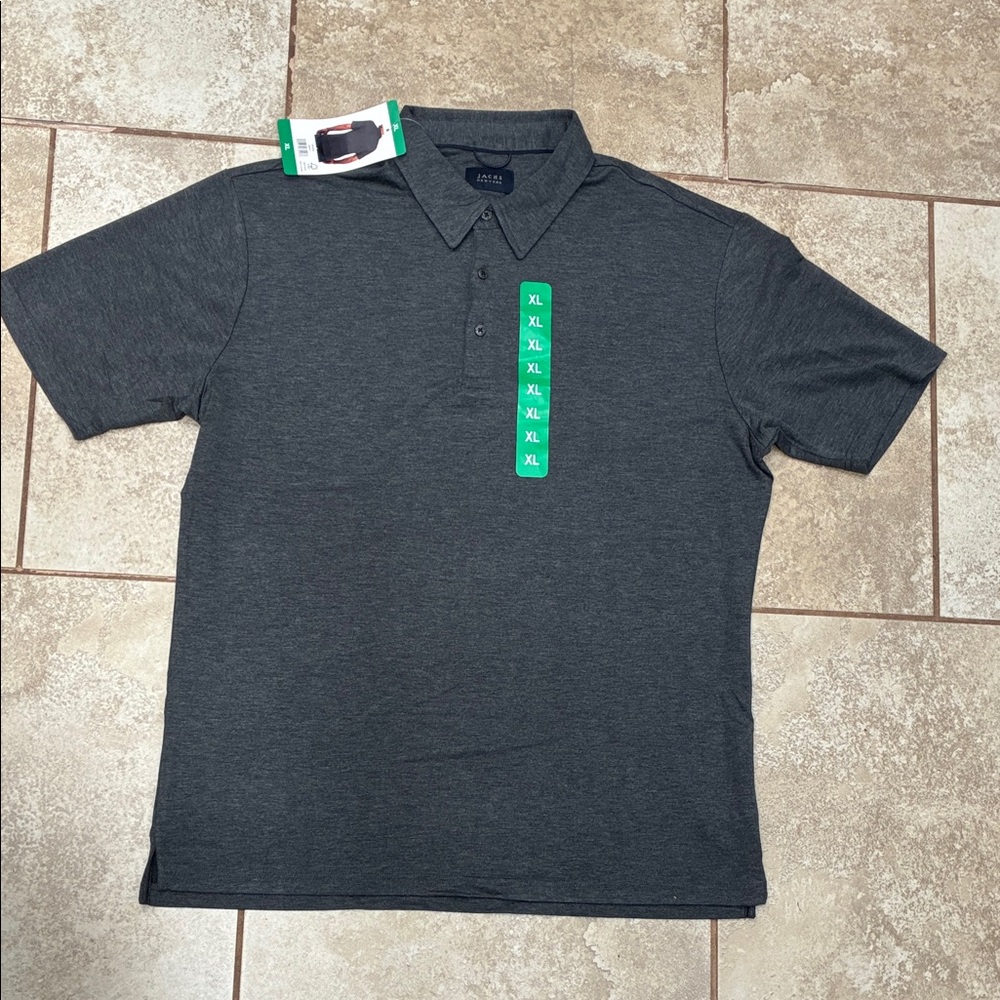 Jachs Charcoal Heather Polo - Men's XL